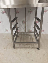 Stainless Steel Pass-Through Dishwasher Exit Table With Basket Racking (NCE5125)