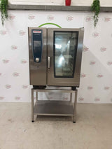 Rational 10 Grid Electric SCC White Efficiency Combi Oven On Stand (NCE5278)
