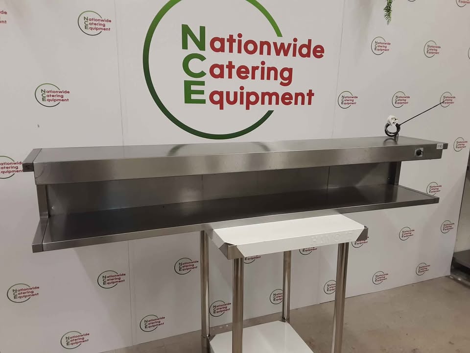Stainless Steel Wall Hung Two Tier (One Heated) Gantry, 180cm (NCE5183)