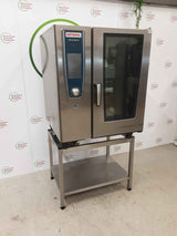 Rational 10 Grid Electric SCC White Efficiency Combi Oven On Stand (NCE5278)
