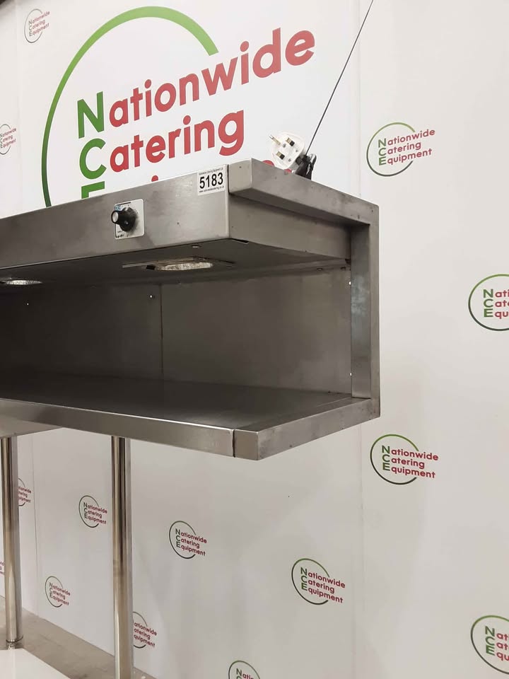 Stainless Steel Wall Hung Two Tier (One Heated) Gantry, 180cm (NCE5183)
