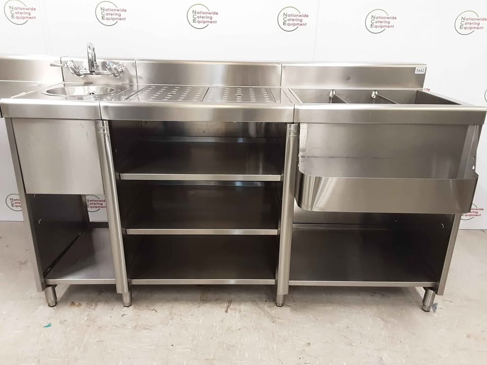 Stainless Steel IMC Cocktail Station / Sink, 250cm (NCE5442)