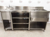 Stainless Steel IMC Cocktail Station / Sink, 250cm (NCE5442)
