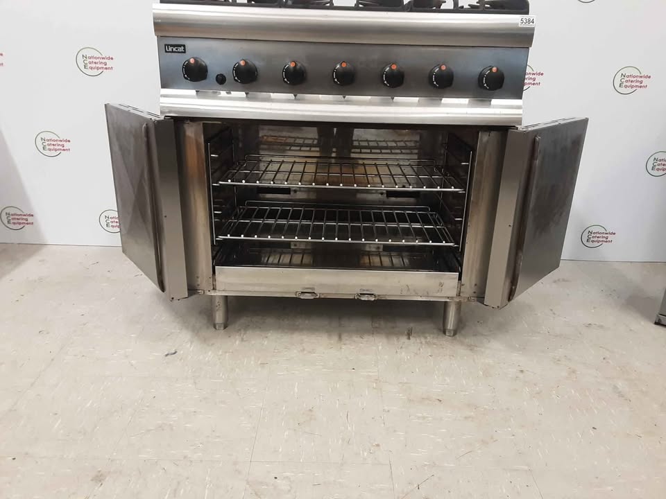 Lincat Silverlink Six Burner Stove & Oven, Natural Gas, Model- SLRC (NCE5384)