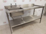 Stainless Steel Single Sink 150x65cm (NCE5622)