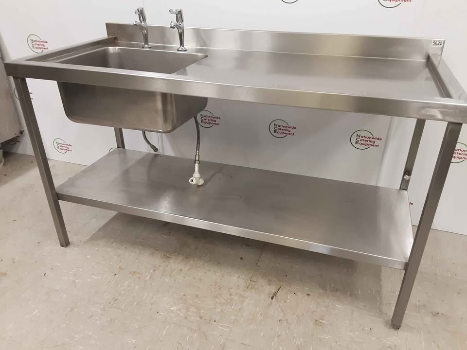 Stainless Steel Single Sink 150x65cm (NCE5622)