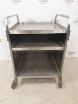 Clearance Stainless Steel Table/Trolley 61x64cm (NCE5716)