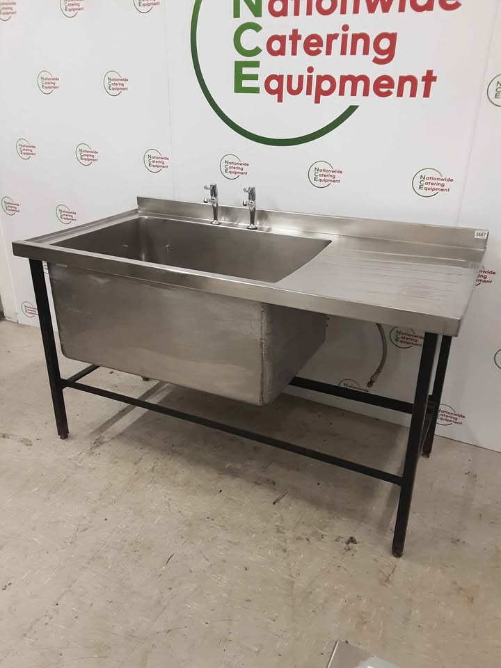 Stainless Steel Single Sink With Large Basin, 152x76cm (NCE5687)