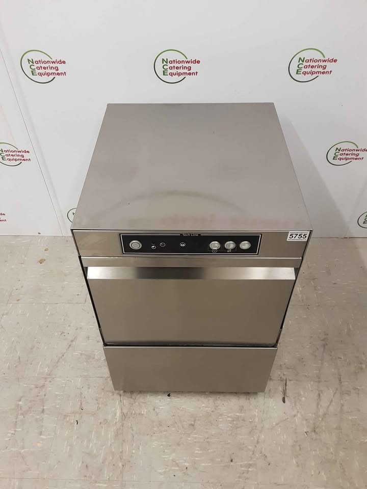 Asber Techline Undercounter Glasswasher, With Drain Pump, Chemical Pumps & Softener- Model- GT400-b-DD-SOFT(NCE5755)