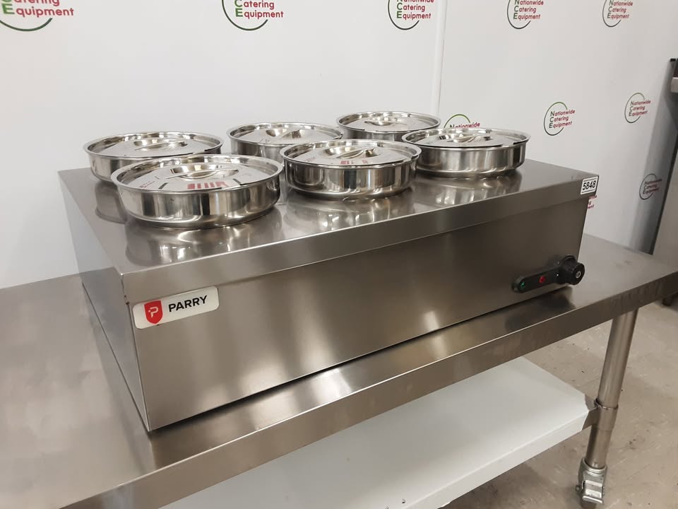 Parry Six Round Pot Tabletop Dry Bain Marie, Model-1945 (NCE5848)