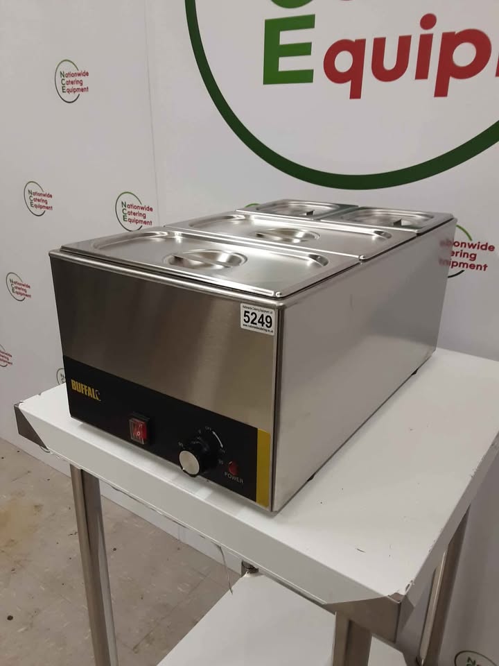 Buffalo Tabletop Wet Bain Marie, Four Pot, Model- S007-03 (NCE5249)
