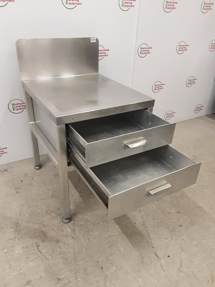 Stainless Steel Equipment Stand With Drawers 54x61cm  (NCE5878)