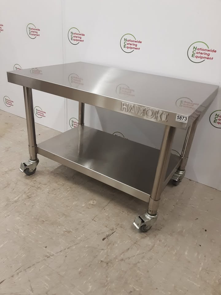 Stainless Steel Equipment Stand on Wheels, 90x60cm (NCE5873)