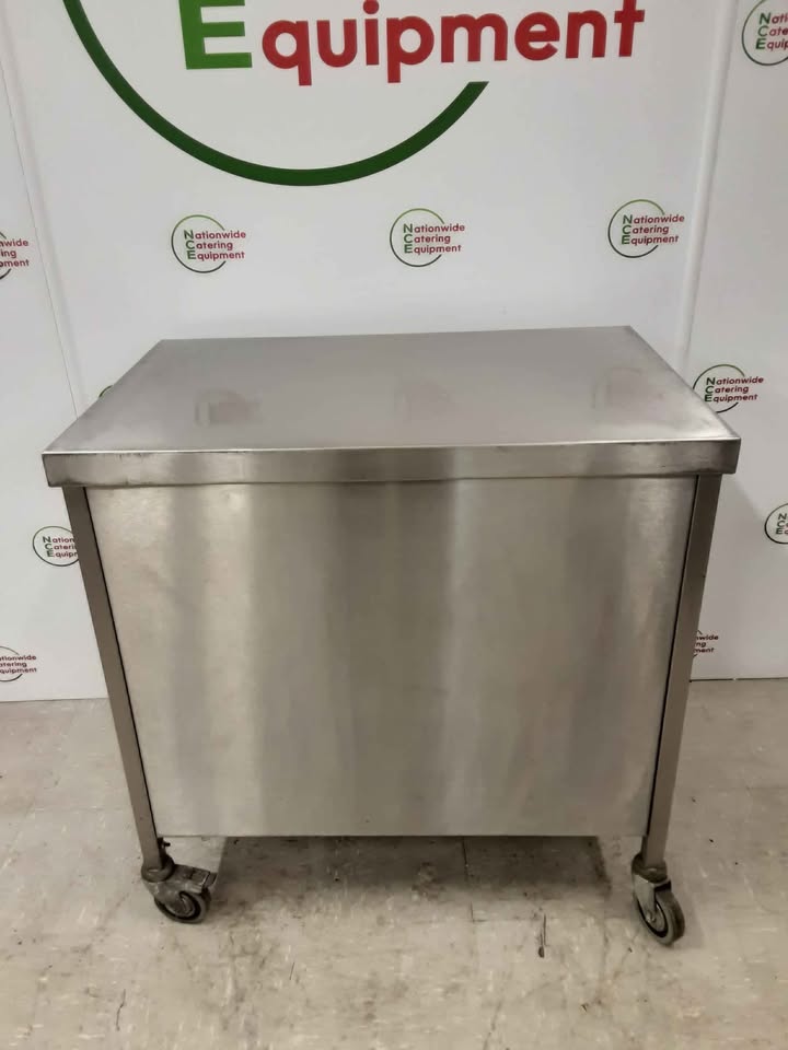 Stainless Steel Table/Stand On Wheels 90x60cm(NCE5875)