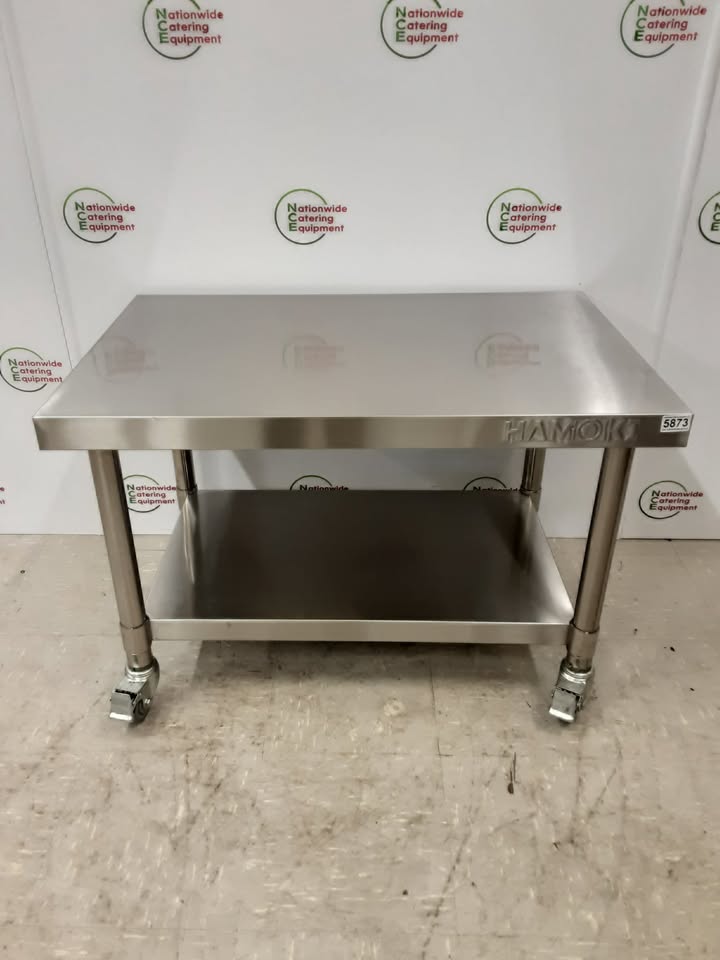 Stainless Steel Equipment Stand on Wheels, 90x60cm (NCE5873)