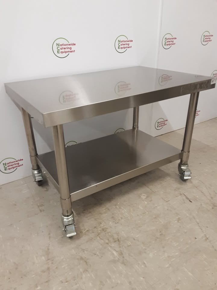 Stainless Steel Equipment Stand on Wheels, 90x60cm (NCE5873)
