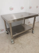 Stainless Steel Equipment Stand on Wheels, 90x60cm (NCE5873)