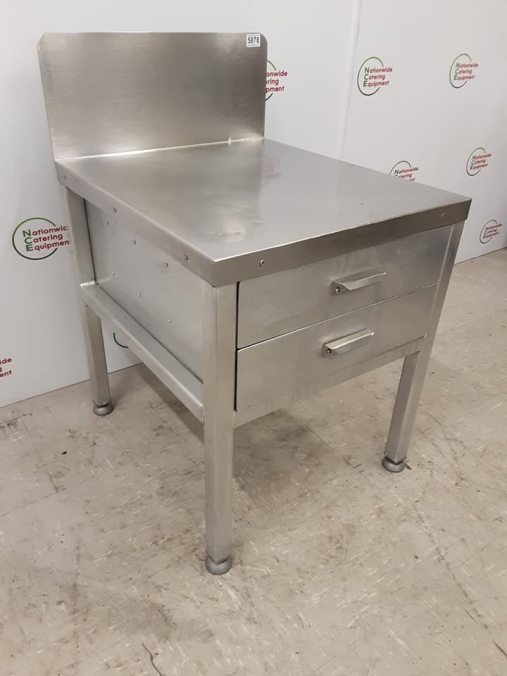 Stainless Steel Equipment Stand With Drawers 54x61cm  (NCE5878)