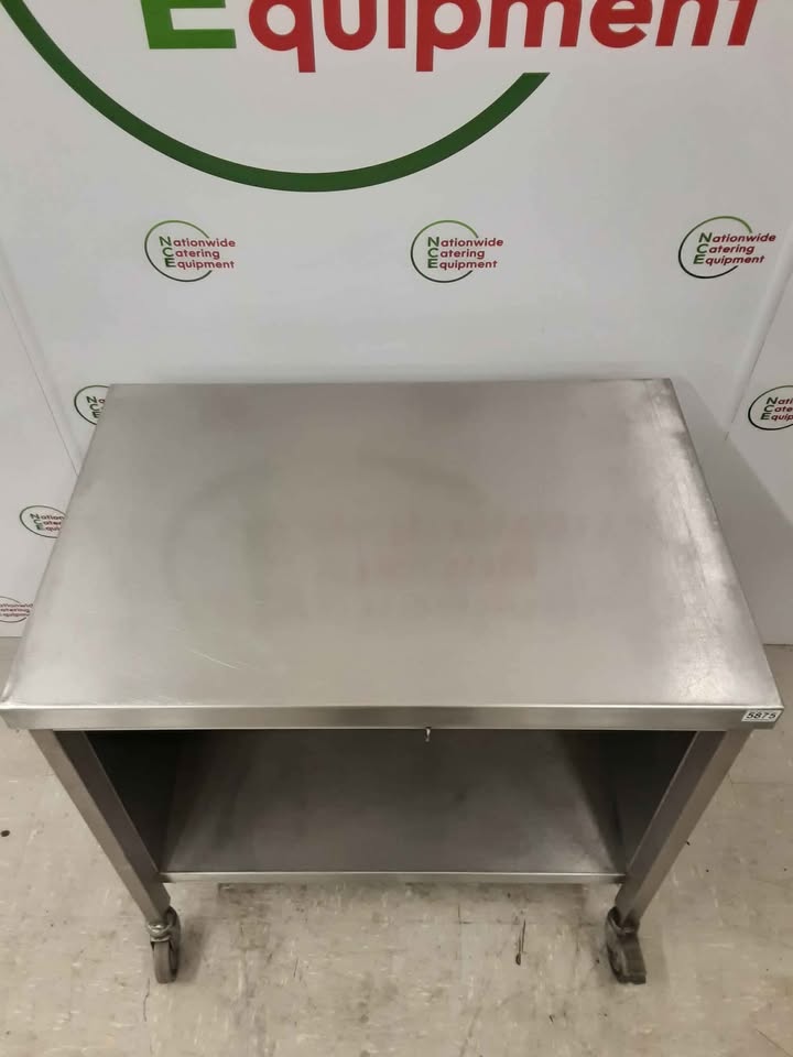 Stainless Steel Table/Stand On Wheels 90x60cm(NCE5875)