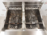 Adexa Electric 3 Phase Twin Tank/Four Basket Fryer, Model- EF18C2 (NCE5767)