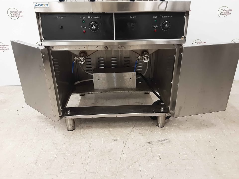 Adexa Electric 3 Phase Twin Tank/Four Basket Fryer, Model- EF18C2 (NCE5767)