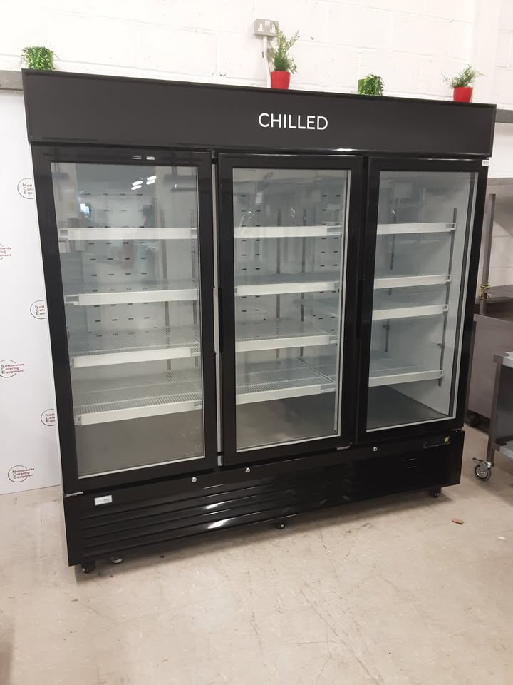 Interlevin Low Energy Three Door Upright Display Fridge (NCE5930)