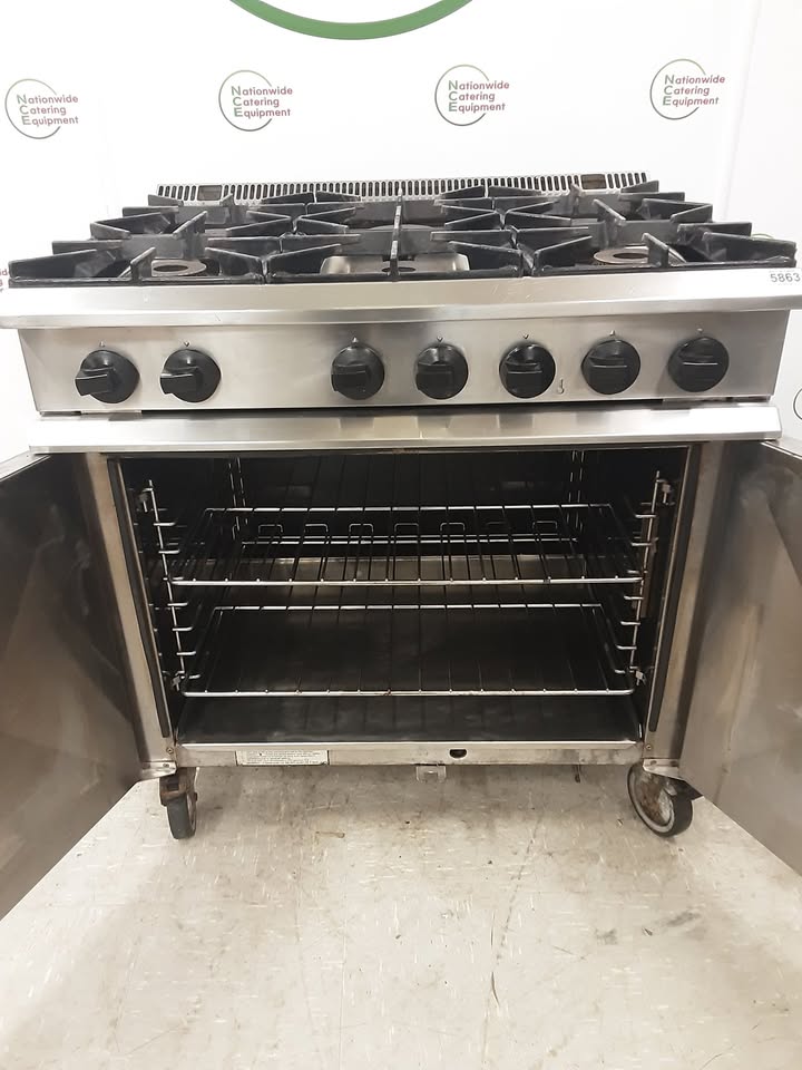 Moorwood Vulcan Six Burner Stove & Oven, Natural Gas (NCE5863)