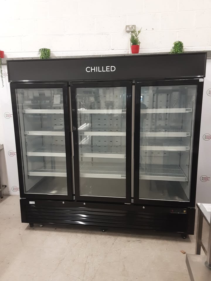Interlevin Low Energy Three Door Upright Display Fridge (NCE5930)