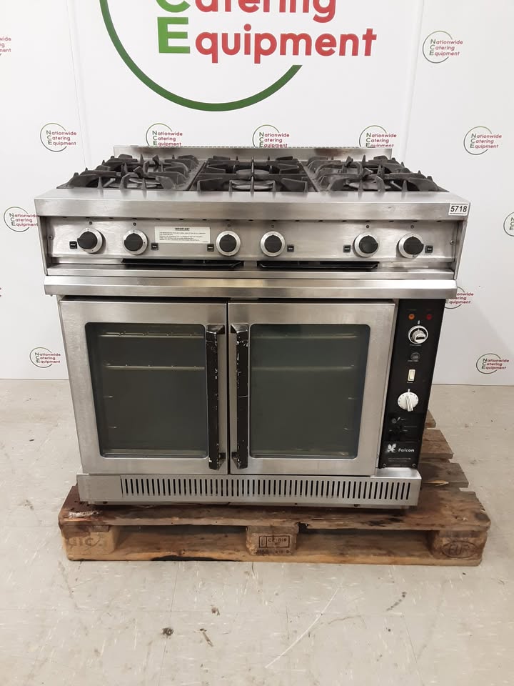 Falcon Dominator Six Burner Stove & Fan  Assisted Oven, Natural Gas, Model- G1102 (NCE5718)