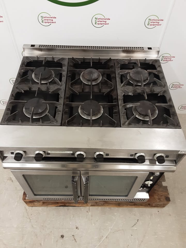 Falcon Dominator Six Burner Stove & Fan  Assisted Oven, Natural Gas, Model- G1102 (NCE5718)