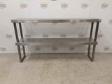 Stainless Steel Heavy Duty Over Table Two Tier Shelving Unit 150x30cm (NCE6262)