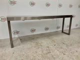 Stainless Steel Single Tier Ambient Shelving Unit 140x30cm (NCE6283)