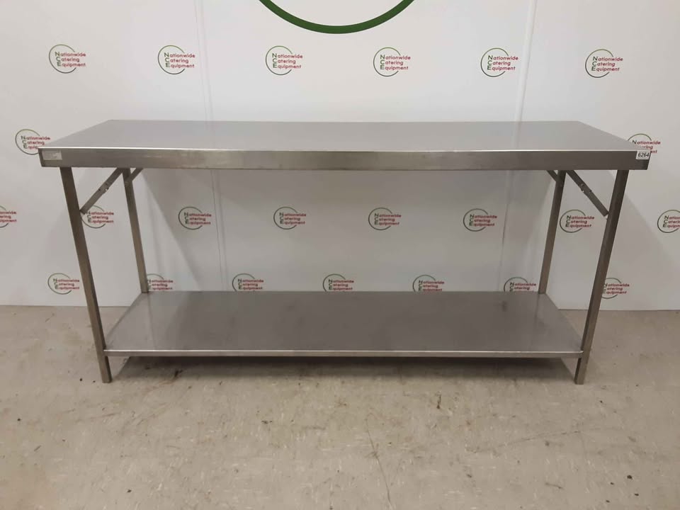 Folding/Collapsible Stainless Steel Table 180x55cm (NCE6264)
