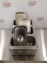 Buffalo Tabletop Three Pot Wet Bain Marie, Model- S007 (NCE6287)