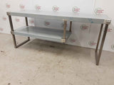 Un-Used/New Stainless Steel Two Tier Over Table Shelving Unit 150x50cm (NCE6277)