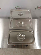 Buffalo Tabletop Three Pot Wet Bain Marie, Model- S007 (NCE6287)