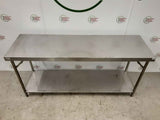 Folding/Collapsible Stainless Steel Table 180x55cm (NCE6264)