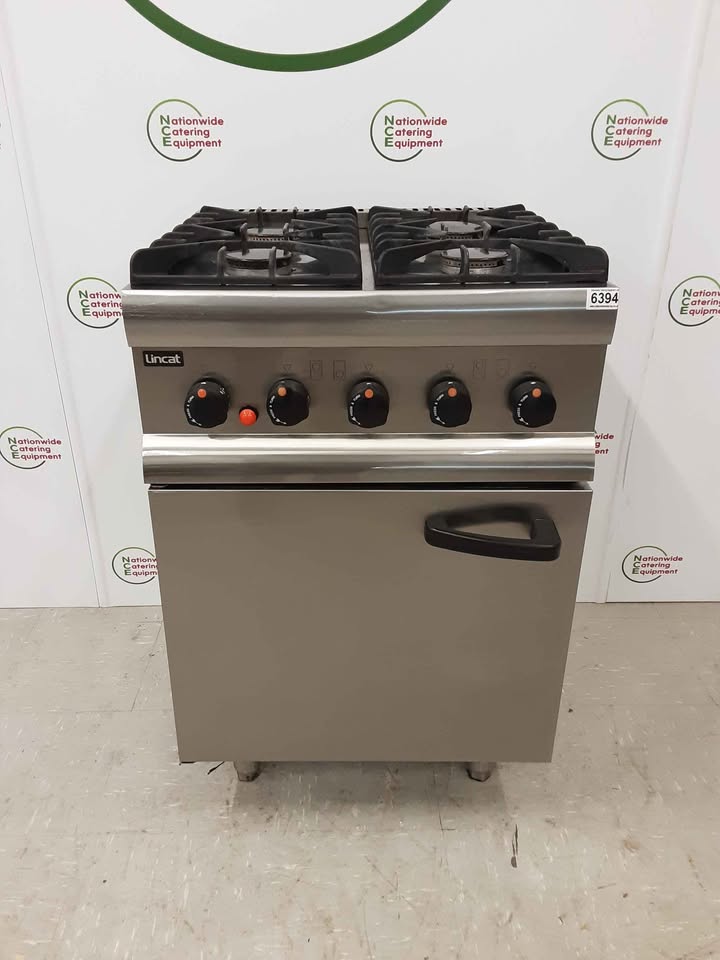 Lincat Silverlink Four Burner Stove & Oven, Natural Gas, Model- SLR6/N (NCE6394)