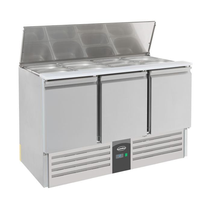 Combisteel Three Door Saladette Fridge, Ex-Display, Model- 7950.0094 (NCE6601)