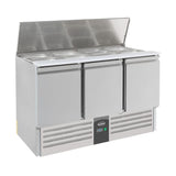 Combisteel Three Door Saladette Fridge, Ex-Display, Model- 7950.0094 (NCE6601)