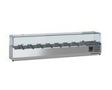 Ecofrost Tabletop Toppings Fridge With Glass Surround. 8x1/4GN / 180cm. Model- 7950.5121. Delivery Included