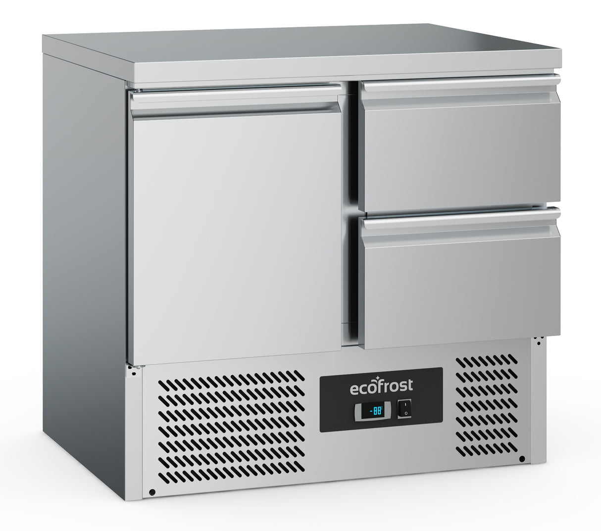 Ecofrost 1 Door/2 Drawer Counter Fridge 90cm. Delivery Included