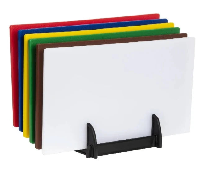 Chefset Six Piece Chopping Board Set, With Rack & Wall Chart (NCE6595)