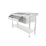 Combisteel Stainless Steel Cocktail Station/Sink, 140cm, Model- 7490.0405 (NCE6424)