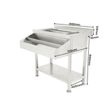 Combisteel Stainless Steel Cocktail Station/Sink, 90cm, Model- 7490.0400 (NCE6423)
