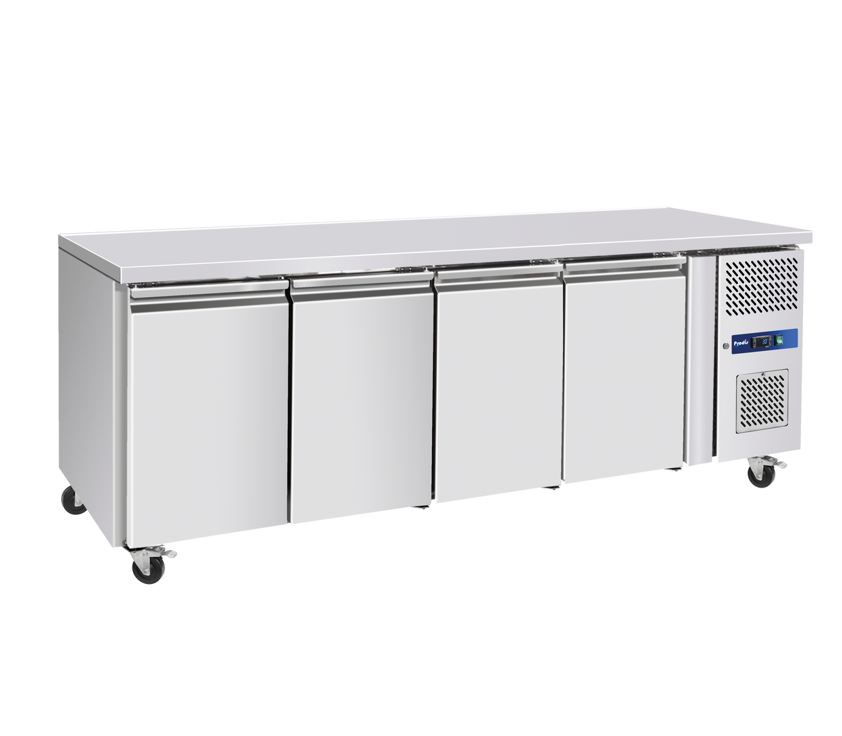 Prodis Four Door/223cm Counter Fridge, Model- GRN-C4R. Delivery Included