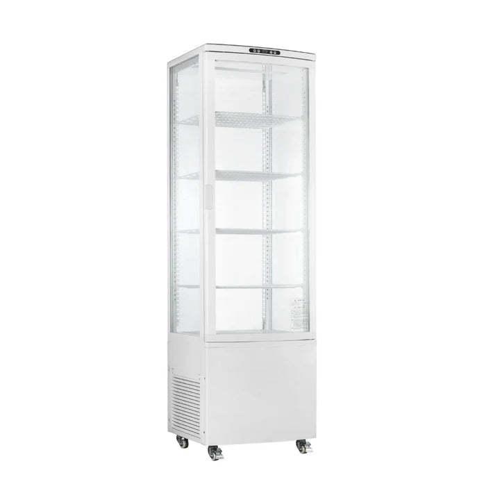 Hamoki Floorstanding Display Fridge - White, 238L, Model- IMT-238L