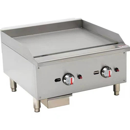 Hamoki 60cm Dual Control Tabletop Natural Gas Griddle (NCE4687)