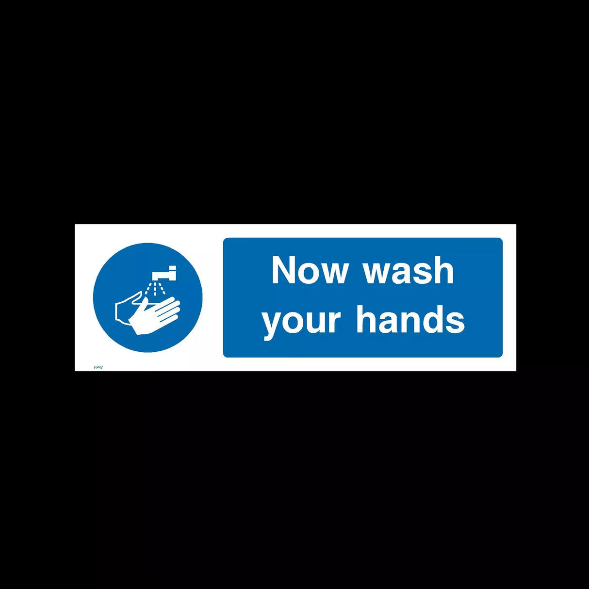 "Now Wash Your Hands" Food Safety Sticker x1 (3178)