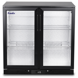 Prodis Double Hinged Door Low Energy Black Bottle Cooler, Model- NT2BH-LE. Delivery Included